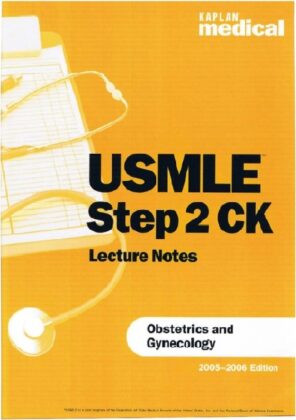 USMLE Step 2 CK Gynecology And Obstetrics Lecture Notes PDF