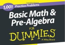 Basic Math & Pre-Algebra 1001 Practice Problems For Dummies PDF