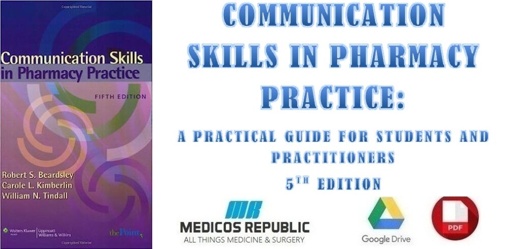 Communication Skills In Pharmacy Practice PDF Free Download