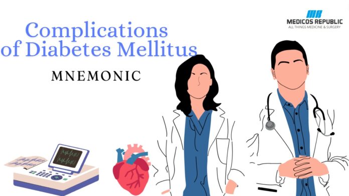 Complications of Diabetes Mellitus Mnemonic